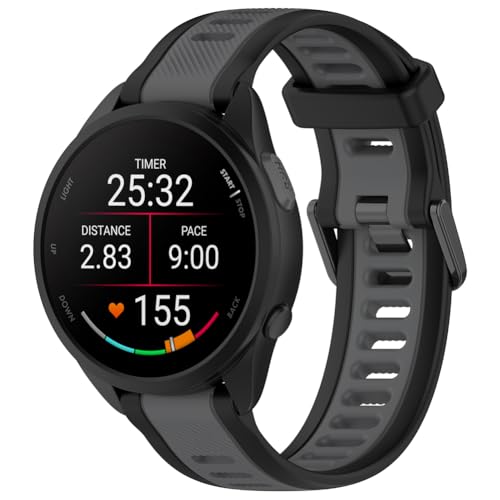 Zohmuly Band Kompatibel mit Garmin Venu 3/2/Forerunner 265/Xiaomi Watch 2 pro, Weiches Silikon Replacement Watch Strap Silikonarmband Herren Damen Silikon Ersatzarmband für Galaxy watch 3 45mm von Zohmuly