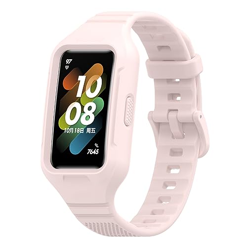 Zohmuly Band Kompatibel mit Huawei band 9/8/7/Honor band 6/7, Weiches Silikon Replacement Watch Strap Silikonarmband Herren Damen Silikon Ersatzarmband für Honor band 7 von Zohmuly