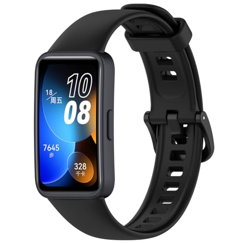 Zohmuly Band Kompatibel mit Huawei band 9 NFC/8 NFC/Huawei band 9/8, Weiches Silikon Replacement Watch Strap Silikonarmband Herren Damen Silikon Ersatzarmband für Huawei band 9 von Zohmuly