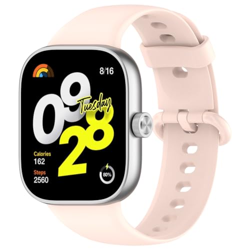 Zohmuly Band Kompatibel mit Redmi Watch 4/Xiaomi Band 8, Weiches Silikon Replacement Watch Strap Silikonarmband Herren Damen Silikon Ersatzarmband für Redmi Watch 4 von Zohmuly