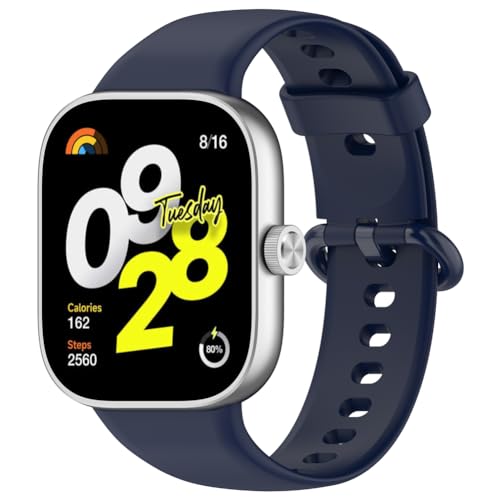 Zohmuly Band Kompatibel mit Redmi Watch 4/Xiaomi Band 8, Weiches Silikon Replacement Watch Strap Silikonarmband Herren Damen Silikon Ersatzarmband für Redmi Watch 4 von Zohmuly