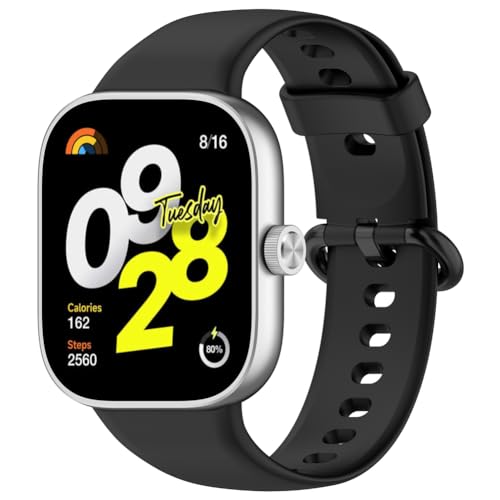 Zohmuly Band Kompatibel mit Redmi Watch 4/Xiaomi Band 8, Weiches Silikon Replacement Watch Strap Silikonarmband Herren Damen Silikon Ersatzarmband für Redmi Watch 4 von Zohmuly