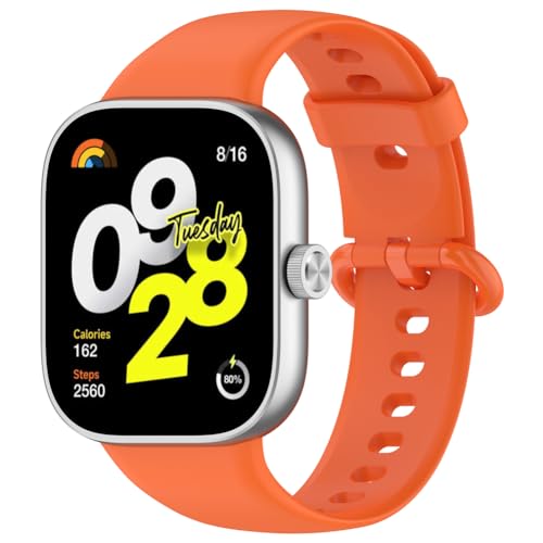 Zohmuly Band Kompatibel mit Redmi Watch 4/Xiaomi Band 8, Weiches Silikon Replacement Watch Strap Silikonarmband Herren Damen Silikon Ersatzarmband für Redmi Watch 4 von Zohmuly