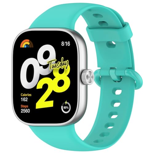 Zohmuly Band Kompatibel mit Redmi Watch 4/Xiaomi Band 8, Weiches Silikon Replacement Watch Strap Silikonarmband Herren Damen Silikon Ersatzarmband für Redmi Watch 4 von Zohmuly