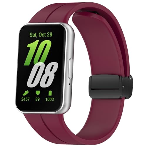 Zohmuly Band Kompatibel mit Samsung Galaxy Fit 3, Weiches Silikon Replacement Watch Strap Silikonarmband Herren Damen Silikon Ersatzarmband für Galaxy Fit 3 von Zohmuly