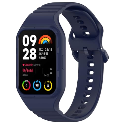 Zohmuly Band Kompatibel mit Xiaomi Band 8 Pro, Weiches Silikon Replacement Watch Strap Silikonarmband Herren Damen Silikon Ersatzarmband für Xiaomi Band 8 Pro von Zohmuly