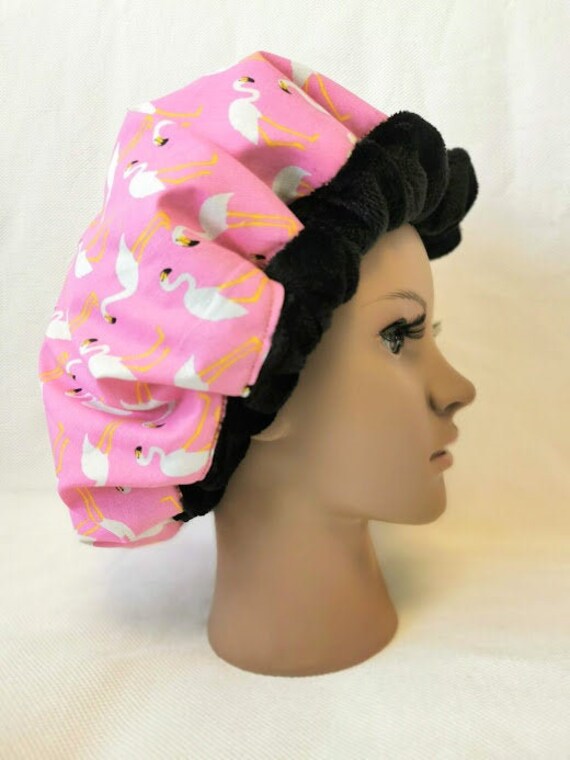 Heat Cap, Model Flamingo Deepconditioning Wärmehaube, Lockenpflege, Waschbar, Leinsamen Mikrowellengeeignet Heat Cap, Model Flamingo Deepconditioning Wärmehaube, Lockenpflege, Waschbar, Leinsamen Mikrowellengeeignet von Zohracurls