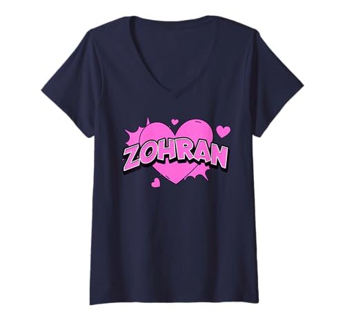 Damen Zohran Mamdani für NYC Mayor Funny Progressive Pro Zohran T-Shirt mit V-Ausschnitt Damen Zohran Mamdani für NYC Mayor Funny Progressive Pro Zohran T-Shirt mit V-Ausschnitt von Zohran For NYC Mayor Campaign 2025 Cool Tees Gifts