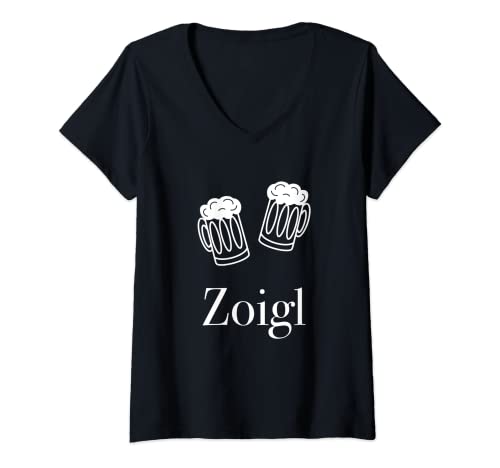 Damen Zoigl Bier T-Shirt mit V-Ausschnitt Damen Zoigl Bier T-Shirt mit V-Ausschnitt von Zoigl Stern Bier Oberpfalz Brauerei