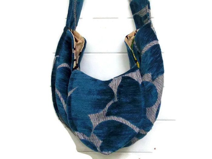 Boho Dunkel Blaugrün Tasche Handtasche Chenille Boho Dunkel Blaugrün Tasche Handtasche Chenille von ZojjaUniquelyYou