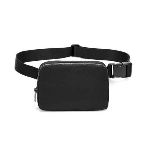 Bauchtasche Damen, HüFttasche für Männer Frauen Unisex, Fanny Pack Pour Randonnée Cyclisme Balade Ville Vacances (Color : Black, Size : One Size) von Zolito