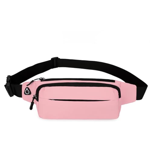 Bauchtasche Damen, Mode Wasserabweisende Bauchtasche, Bauchtasche für Wandern Training im Freien (Color : Pink) von Zolito