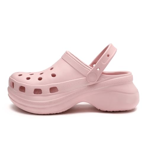 Damen Clog, Wasserdichter Freizeit Clogs, Freizeit Sandalen für Arbeit Gesundheit Küche Pool Strand usw(Pink,39) von Zolito