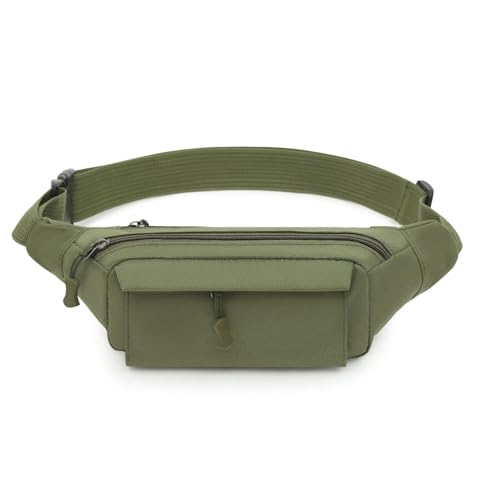 Gürteltasche Damen, Wasserdicht Hüfttasche für Herren und Damen, Fanny Pack Pour Randonnée Cyclisme Balade Ville Vacances (Color : Green, Size : One Size) von Zolito