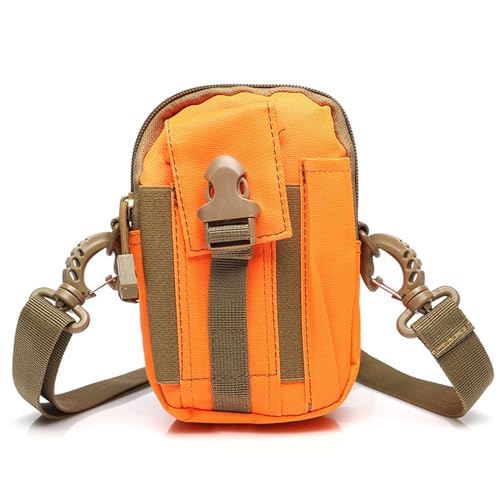 Gürteltasche Damen, Wasserdicht Hüfttasche für Herren und Damen, Fanny Pack Pour Randonnée Cyclisme Balade Ville Vacances (Color : Orange, Size : One Size) von Zolito