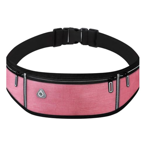 Hüfttasche, HüFttasche für Männer Frauen Unisex, Handytasche Sport Geldgürtel Wandern (Color : Pink, Size : 7.2 Inch) von Zolito