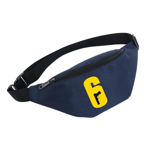 Hüfttasche Rainb-ow Six Sie-ge, Wasserdicht Hüfttasche für Herren und Damen, Fanny Pack Pour Randonnée Cyclisme Balade Ville Vacances (Color : Multicolor 14, Size : One Size) von Zolito