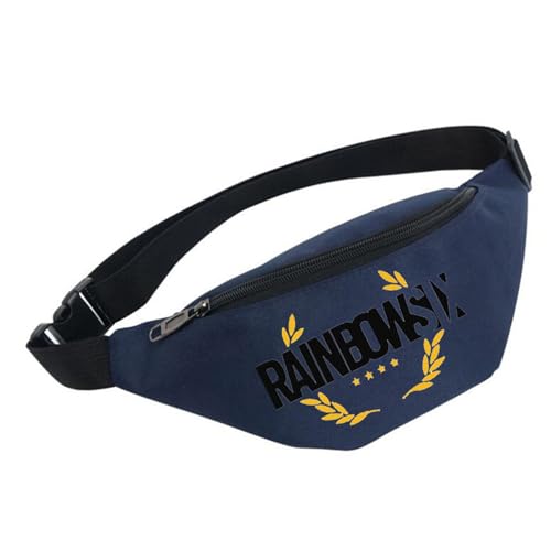 Hüfttasche Rainb-ow Six Sie-ge, Wasserdicht Hüfttasche für Herren und Damen, Fanny Pack Pour Randonnée Cyclisme Balade Ville Vacances (Color : Multicolor 3, Size : One Size) von Zolito