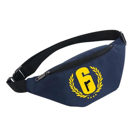 Hüfttasche Rainb-ow Six Sie-ge, Wasserdicht Hüfttasche für Herren und Damen, Fanny Pack Pour Randonnée Cyclisme Balade Ville Vacances (Color : Multicolor 7, Size : One Size) von Zolito