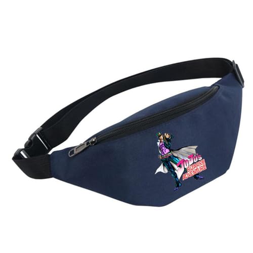 Jo-Jo's Bizar-re Adventu-re Bauchtasche Damen, Groß Handytasche Hüfttasche, Bauchtasche für Outdoor Reisen Sport Wandern Joggen Hundespaziergänge (Color : Multicolor 12, Size : One Size) von Zolito