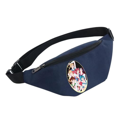 Sai-lor Moon Hüfttasche, HüFttasche für Männer Frauen Unisex, Fanny Pack Pour Randonnée Cyclisme Balade Ville Vacances (Color : Muticolor03, Size : One Size) von Zolito