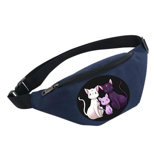 Sai-lor Moon Hüfttasche, HüFttasche für Männer Frauen Unisex, Fanny Pack Pour Randonnée Cyclisme Balade Ville Vacances (Color : Muticolor12, Size : One Size) von Zolito