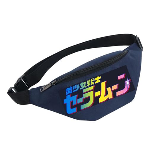 Sai-lor Moon Hüfttasche, HüFttasche für Männer Frauen Unisex, Fanny Pack Pour Randonnée Cyclisme Balade Ville Vacances (Color : Muticolor16, Size : One Size) von Zolito