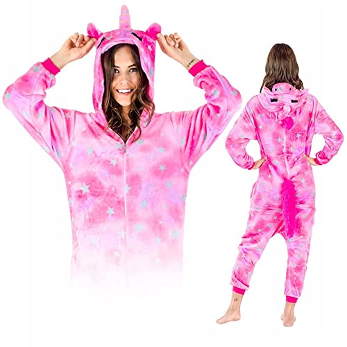 ZOLTA Jumpsuit Onesie für Damen und Herren - Sanft Kuschelig Unisex Pyjama - Warme Schlafanzug - Karneval Kostüm Damen oder Herren - Kostüm für Party und - Größe 148-160 cm S - von ZOLTA