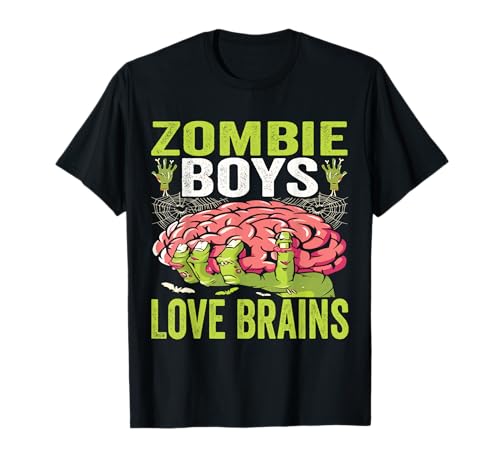 Zombie Jungen Love Brains Lustiges Zombie-Sohn-Halloween-Kostüm T-Shirt Zombie Jungen Love Brains Lustiges Zombie-Sohn-Halloween-Kostüm T-Shirt von Zombie Boys Love Brains Halloween Boys Apparel