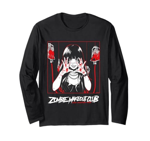 Void Wraith Goth-Mädchen Halloween Langarmshirt Void Wraith Goth-Mädchen Halloween Langarmshirt von Zombie Makeout Club