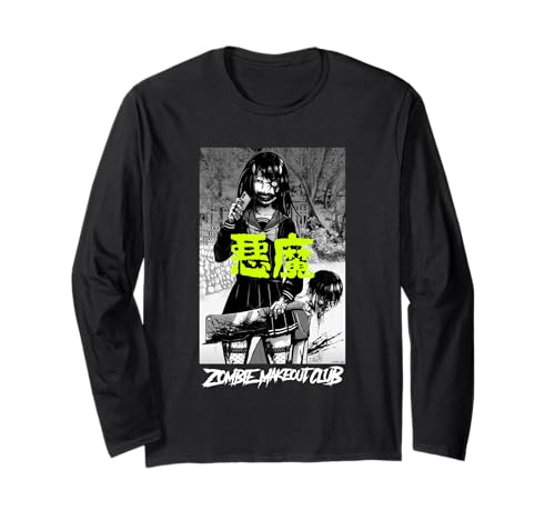 Zombie Goth Schule Mädchen Hackmesser Manga Halloween Langarmshirt Zombie Goth Schule Mädchen Hackmesser Manga Halloween Langarmshirt von Zombie Makeout Club
