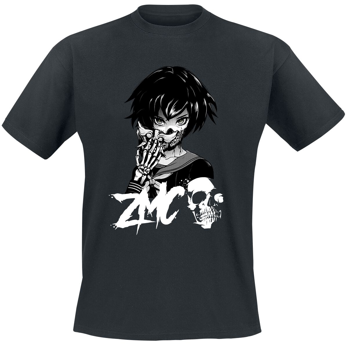 Zombie Makeout Club T-Shirt - ZMC - Mask - S bis XXL - für Männer - Größe L - schwarz  - Lizenzierter Fanartikel von Zombie Makeout Club