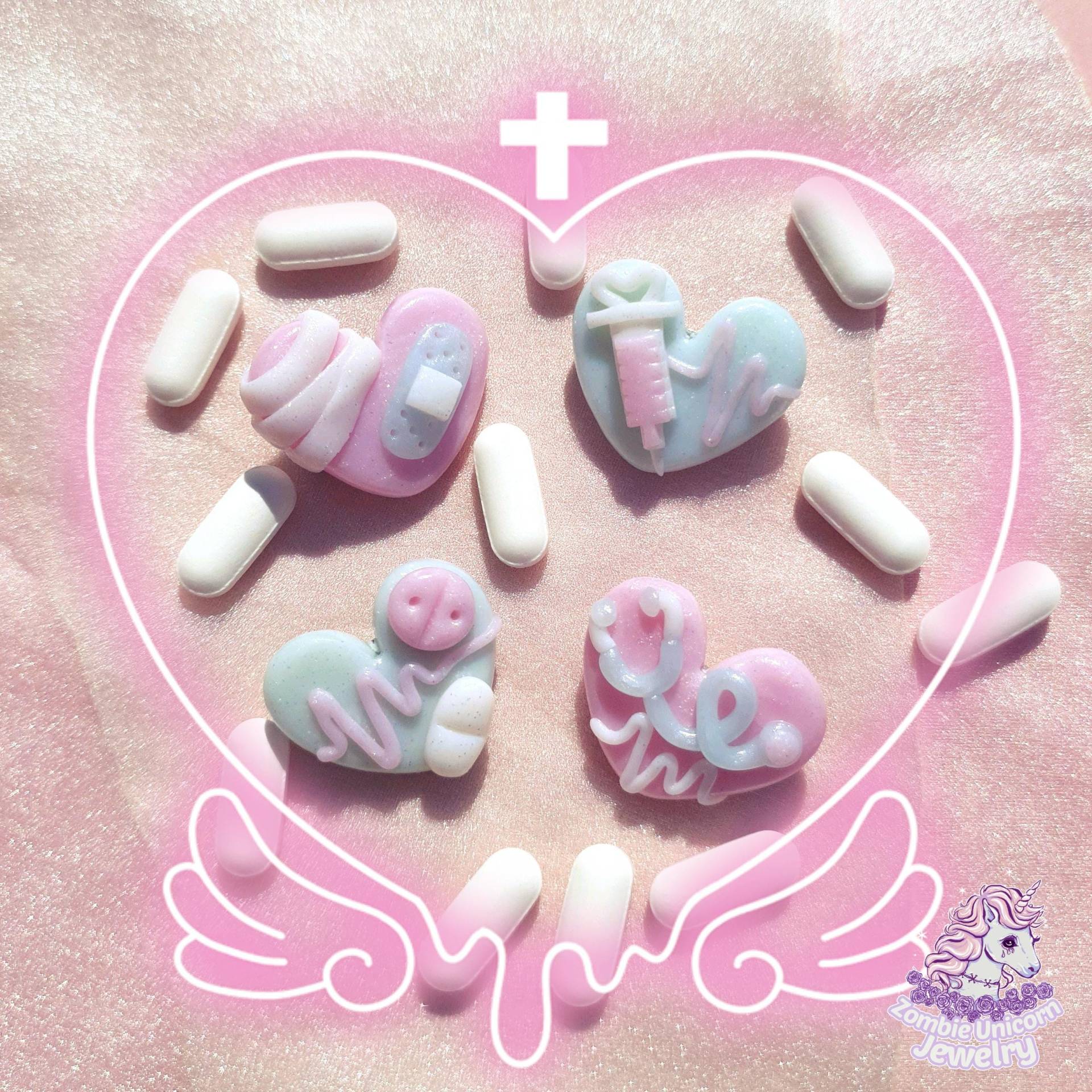 Beary Süßes Krankenhaus Pins Yamikawaii/Medizinisch Krankenschwester Beary Süßes Krankenhaus Pins Yamikawaii/Medizinisch Krankenschwester von ZombieUnicornJewelry