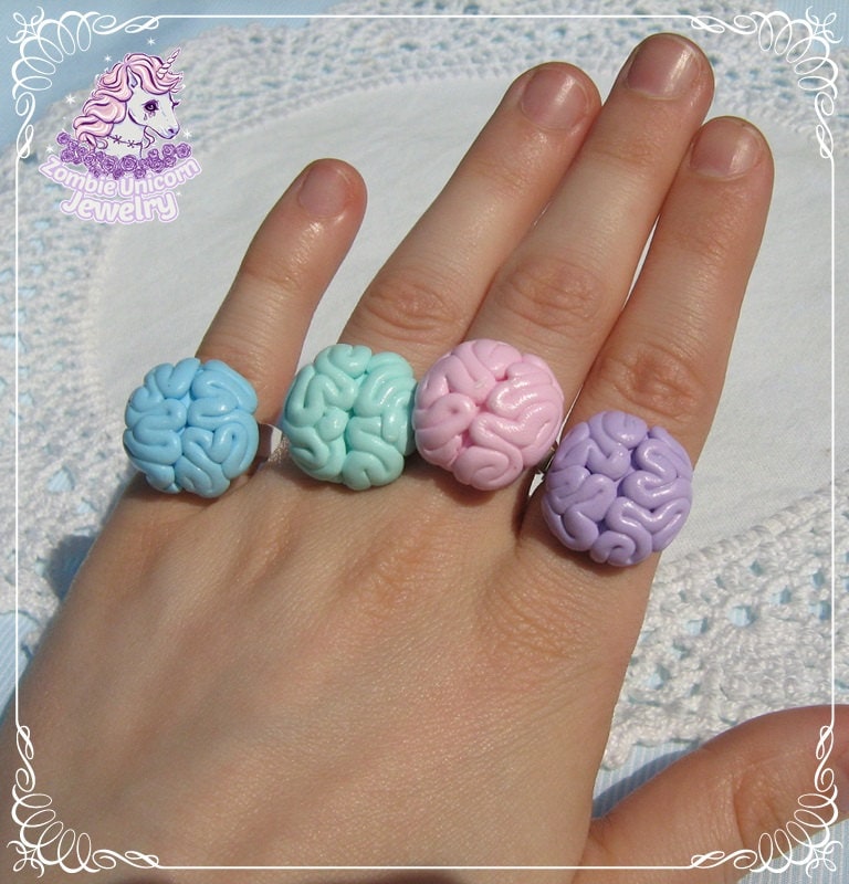 Gruselige Köpfchen Ringe Pastel Goth Gruselig Niedlich Gruselige Köpfchen Ringe Pastel Goth Gruselig Niedlich von ZombieUnicornJewelry
