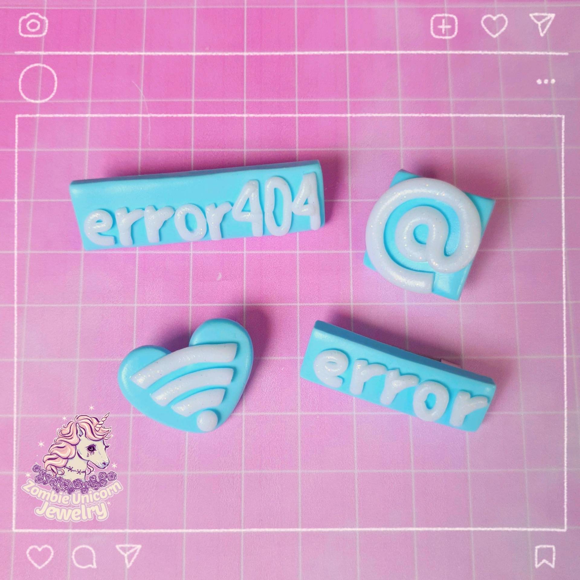 Internetsucht Broschen/Anstecknadel Pastel Fairy Kei Webcore Internetsucht Broschen/Anstecknadel Pastel Fairy Kei Webcore von ZombieUnicornJewelry
