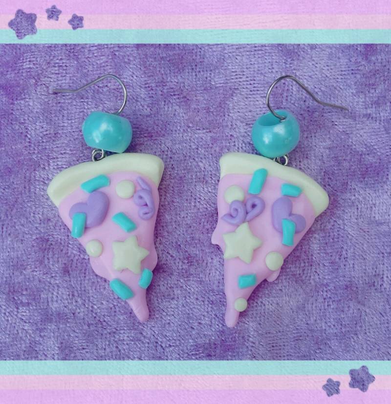 Pizza Party Ohrringe/Fairy Kei Pop Pizza Party Ohrringe/Fairy Kei Pop von ZombieUnicornJewelry