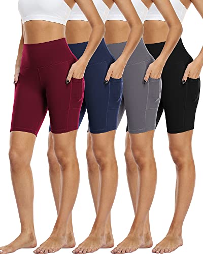 Zonoss 4er-Pack Biker-Shorts für Damen, 4 Packungen: Schwarz/Grau/Marineblau/Burgunderrot, X-Groß Zonoss 4er-Pack Biker-Shorts für Damen, 4 Packungen: Schwarz/Grau/Marineblau/Burgunderrot, X-Groß von Zonoss