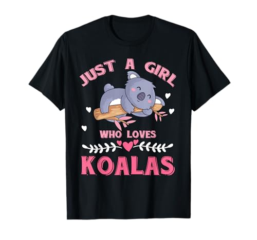Nur ein Mädchen das Koalas liebt Koala T-Shirt Nur ein Mädchen das Koalas liebt Koala T-Shirt von Zoo Tier Australien Koala