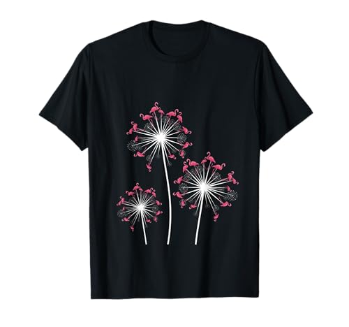Pusteblumen Vogel Geschenk für Damen Flamingo T-Shirt Pusteblumen Vogel Geschenk für Damen Flamingo T-Shirt von Zoo Tiere Flamingo Shirts