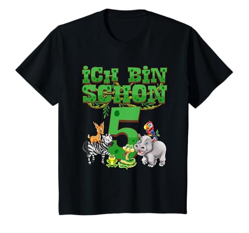 5. Geburtstag Zoo Shirt für Jungen Mädchen Safari 5 Jahre T-Shirt 5. Geburtstag Zoo Shirt für Jungen Mädchen Safari 5 Jahre T-Shirt von Zoo Tiere Geburtstag Motive Shop