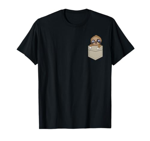 Faultier Tropen Zoo Tier Brusttasche Süßes Baby Faultier T-Shirt Faultier Tropen Zoo Tier Brusttasche Süßes Baby Faultier T-Shirt von Zoo Tierpfleger Faultier Geschenk