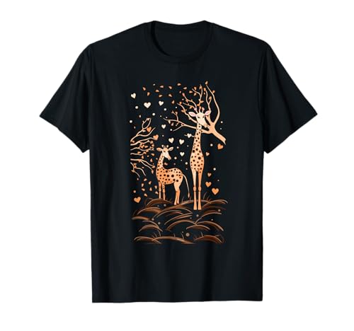 Giraffe Giraffen Afrika Safari Wildtiere Fans Damen Giraffen T-Shirt von Zoo Wildnis Tiere Wildtiere Safari Geschenkidee