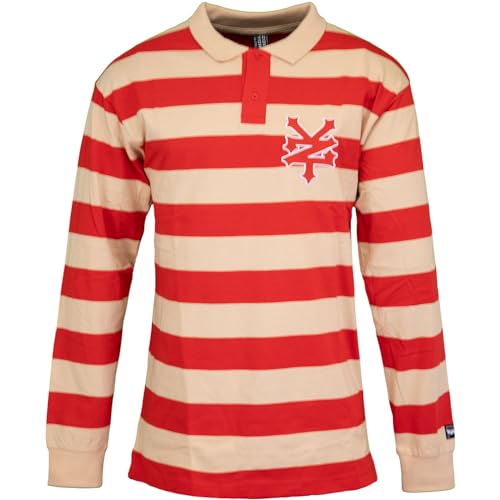 Zoo York Rugby Longsleeve Langarmshirt (DE/NL/SE/PL, Alphanumerisch, M, Regular, Regular, red/Sand) von Zoo York