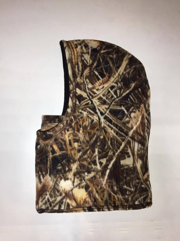 Zoofleece Unisex Camouflage Braun Schattengras Balaclava Gesichtsmaske Wendebaum Kapuze Winter Camo Jagd Skifahren Snowboardsport von ZooFleece