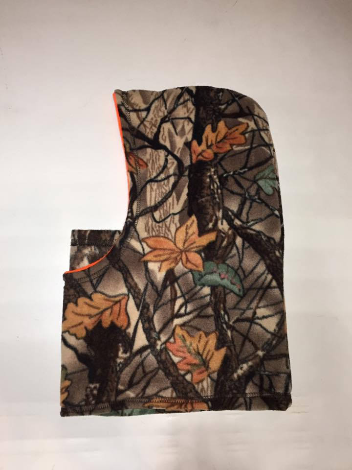 Zoofleece Unisex Camouflage Moosbaum Braun Blätter Kapuze Balaclava Gesichtsmaske Wendbar Schnee Camo Jagd Skifahren Snowboardsport von ZooFleece