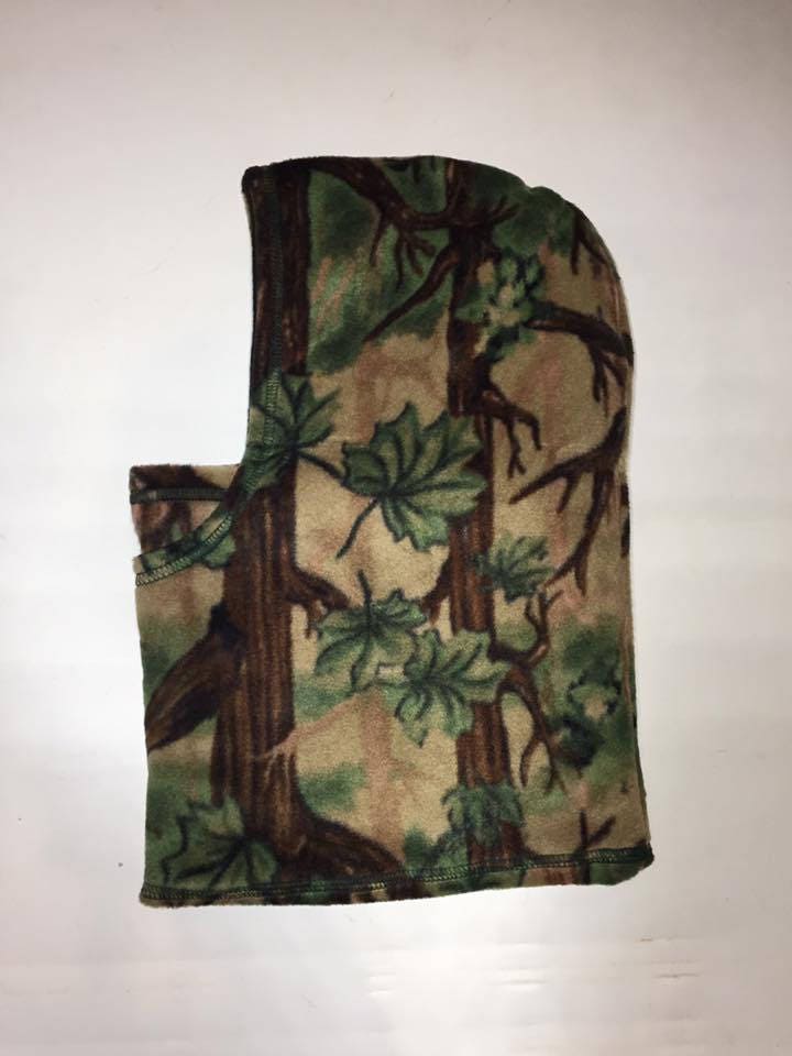 Zoofleece Unisex Camouflage Norweger Grün Baum Balaclava Gesichtsmaske Wendbar Blätter Kapuze Winter Camo Jagd Skifahren Snowboardsport von ZooFleece