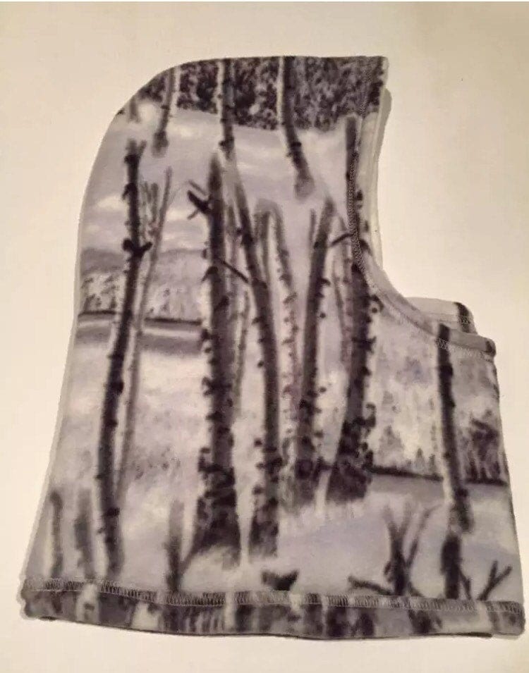 Zoofleece Unisex Kapuze Balaclava Gesichtsmaske Wendbar Birke Camouflage Schneewittchen Jagd Ski Beste Freundin Geschenk Geburtstag von ZooFleece