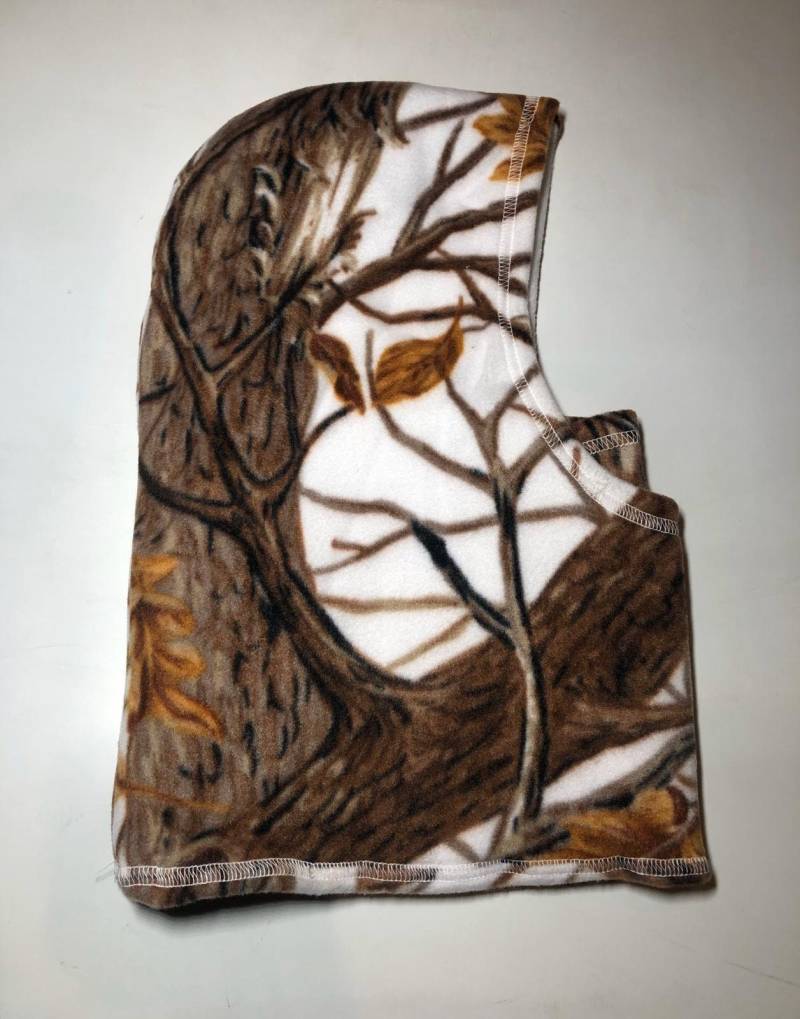 Zoofleece Unisex Kapuze Balaclava Gesichtsmaske Wendbar Birke Camouflage Schneewittchen Jagd Ski Beste Freundin Geschenk Geburtstag von ZooFleece