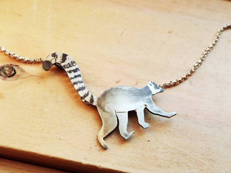 Katta Sterling Silber Halskette von ZooInfinityAndBeyond