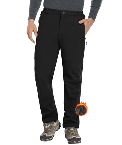 Zoofly Skihose Herren Wanderhose Outdoor Hosen Trekkinghose Skifahren Hundespor Hose Wandern Und Für Viele Outdoor-Aktivitäten Softshellhose Herren 3XL von Zoofly